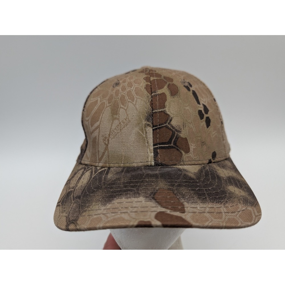 Kryptek Highlander Blank Camo Snapback Hat Mens One Size Brown Tan Hunting Cap